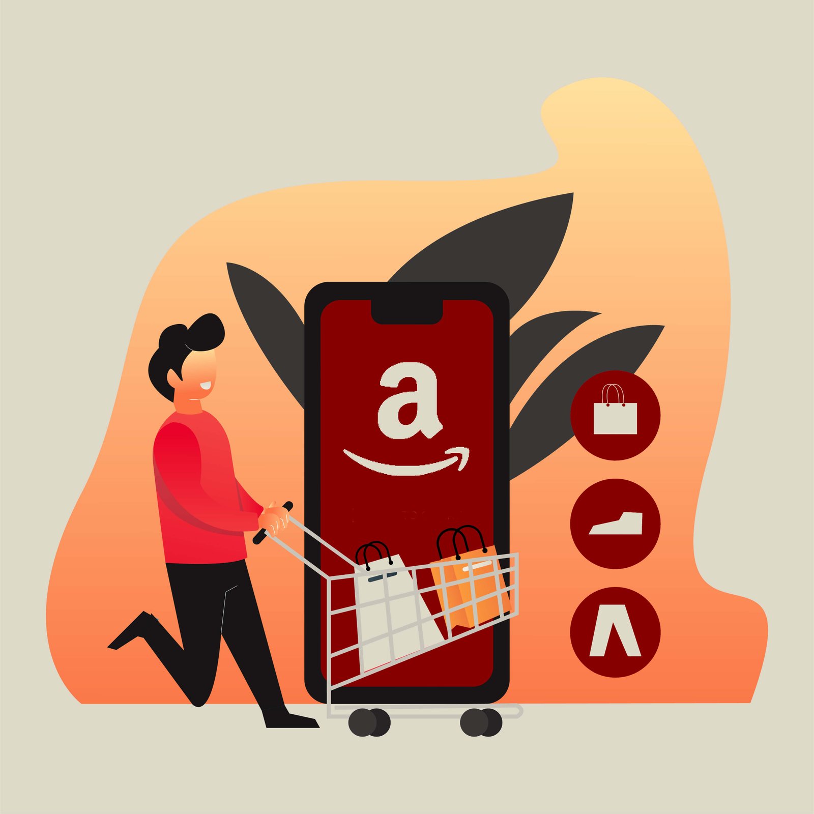 Amazon Marketing Ads Illustration