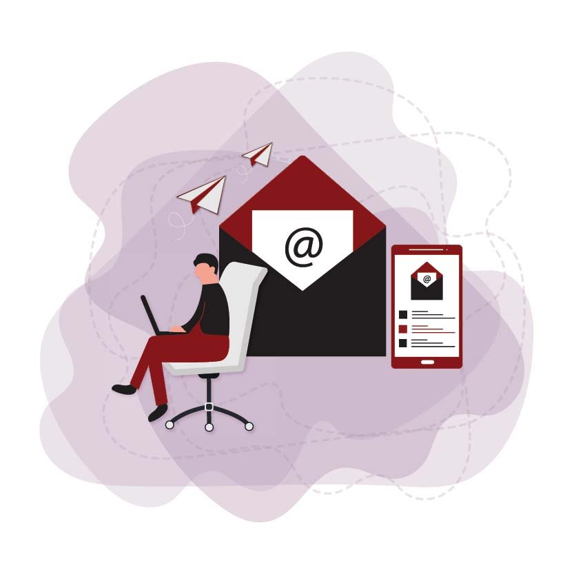 Email Marketing Ads Illustration